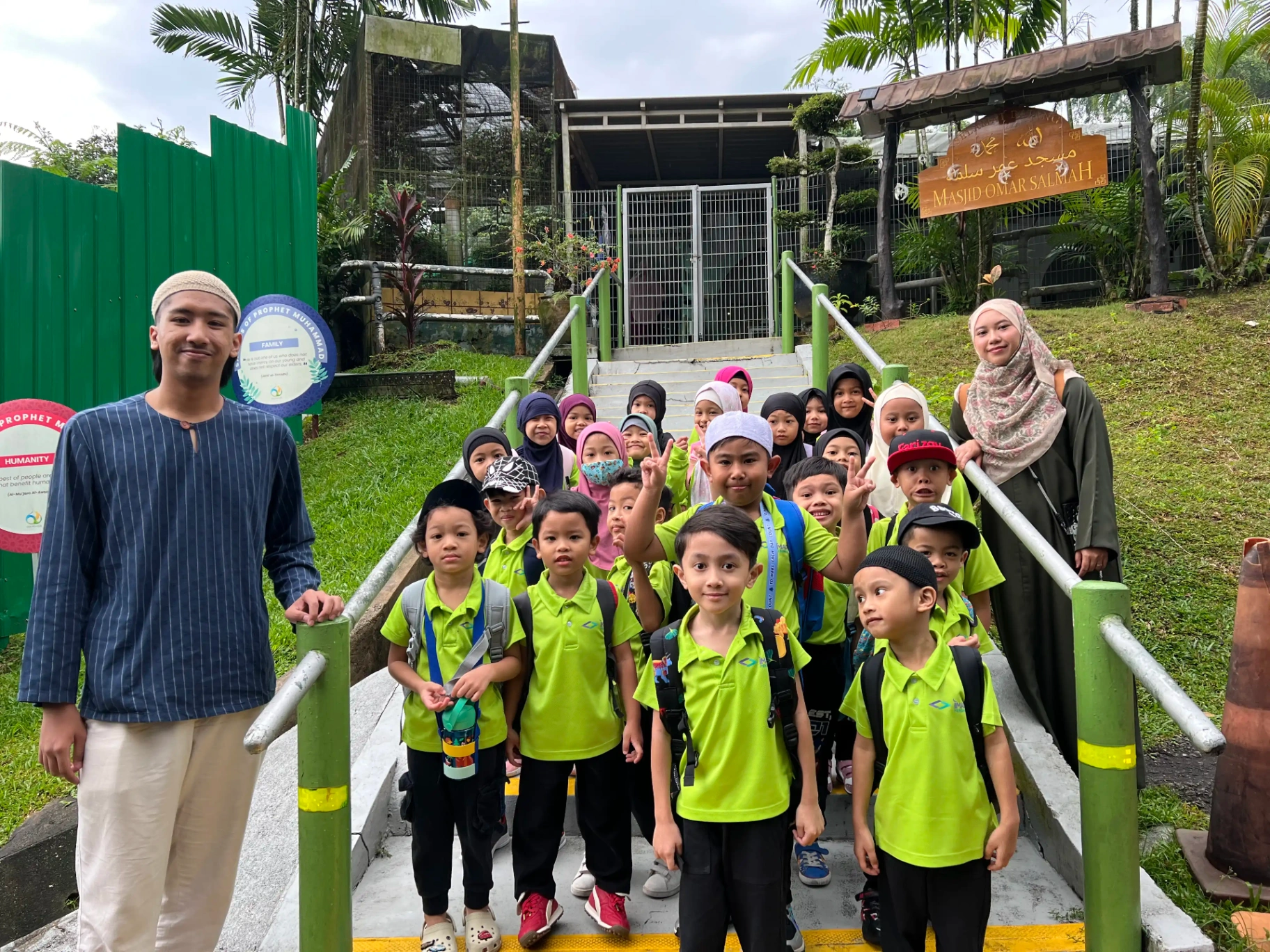 Students in a supportive learning environment